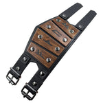 Vintage Medieval Rune Men's Leather Bracelet Wristbands Viking Warriors