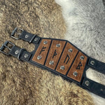 Vintage Medieval Rune Men's Leather Bracelet Wristbands Viking Warriors