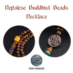 Vintage Nepalese Beads Necklace Viking Warriors