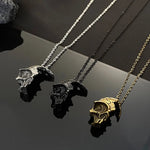 Vintage Skull Face Necklace necklaces Viking Warriors