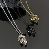 Vintage Skull Face Necklace necklaces Viking Warriors