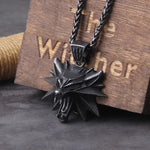 Witcher Wolf head Necklace Necklaces Viking Warriors
