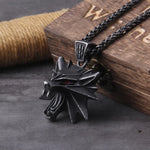 Witcher Wolf head Necklace Necklaces Viking Warriors