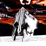Worn out Spartan Helmet Ring ring Viking Warriors
