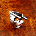 Worn out Spartan Helmet Ring ring Viking Warriors