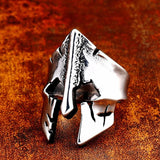 Worn out Spartan Helmet Ring ring Viking Warriors
