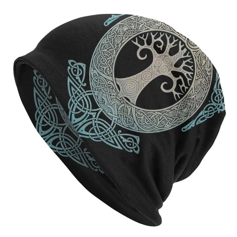Yggdrasil Beanie Hat Viking Tree of Life Cap Beanie Viking Warriors